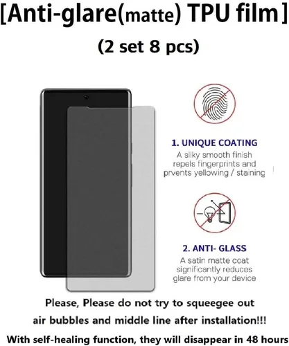 Miniatura 2 de [2 juegos de 9 piezas] Samsung Galaxy Z Fold 5 5G 2023 Protector de pantalla de película de TPU de alta calidad con protector de bisagra