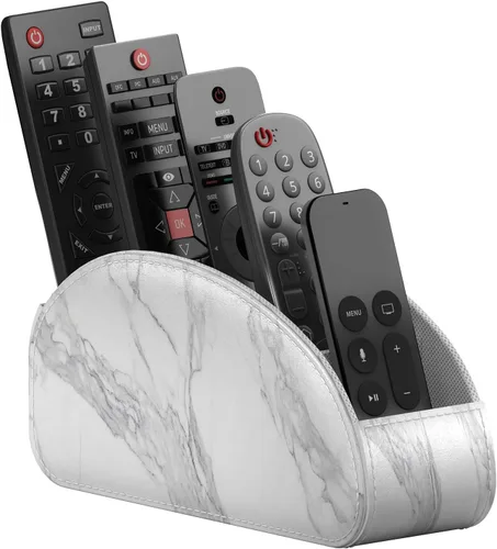 Miniatura 6 de Thipoten Soporte para Control Remoto, Organizador/Almacenamiento/Bandeja de Cuero Sintético para Controles Remotos, Anteojos de Lectura, Suministros