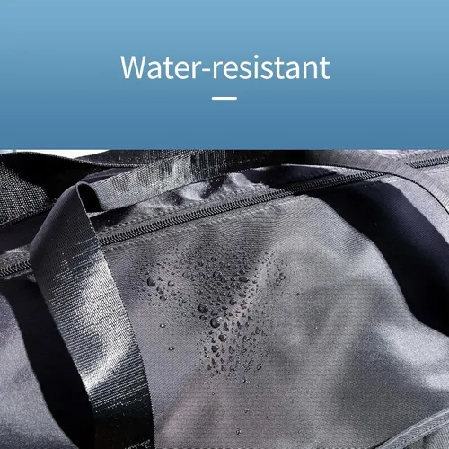Miniatura 6 de SYLLIA Bolsas de lona deportivas con bolsa de cosméticos para gimnasio, mujeres y hombres, bolsa impermeable de viaje con bolsillo húmedo