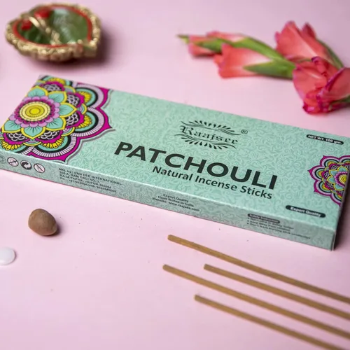 Miniatura 2 de Raajsee Varitas de incienso de pachulí, 100 gm, 100% puro, orgánico natural, enrollado a mano, libre de productos químicos, perfecto para iglesia