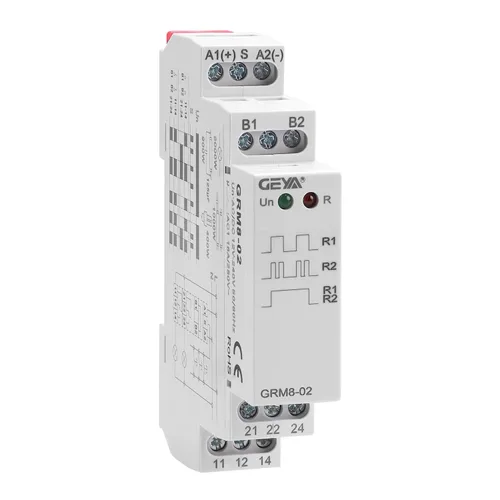 Miniatura 2 de GEYA Relé de bloqueo electrónico relé de impulso relé de memoria 2SPDT 16A voltaje de amplio rango AC/DC12V-240V Montaje en riel DIN