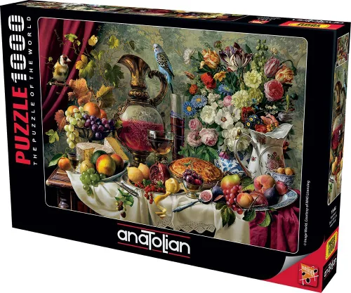 Miniatura 7 de Anatolian Puzzle - The Flower Market, rompecabezas de 1000 piezas, #1066, multicolor (ANA1066)