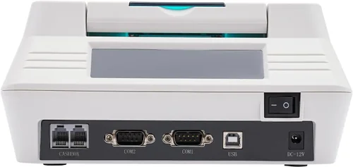 Miniatura 3 de Caja registradora electrónica de 40 teclas con cajón de efectivo, compatible con sistema antirrobo, múltiples funciones, cajas registradoras