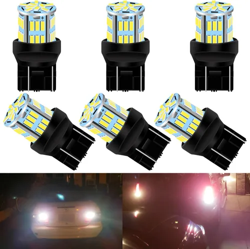 Miniatura 10 de 7440 7443 Bombillas LED de Señal de Giro Intermitente Luz Ámbar 7441 7444 T20 W21W WY21W Bombilla LED para Luz de Marcha/Trasera/Estacionamiento