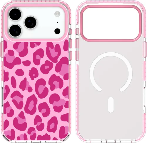 Miniatura 24 de SAKUULO Funda magnética para iPhone 11 Pro Max [Compatible con MagSafe] Patrón de Estampado de Leopardo Gris Claro Funda de Carga Inalámbrica