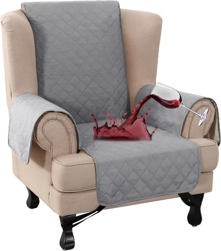 Miniatura 68 de Turquoize Funda 100% Impermeable para Sillón de Ala Fundas para Sillón de Ala con Brazos Protector de Silla Sofá Protector Triple Antideslizante