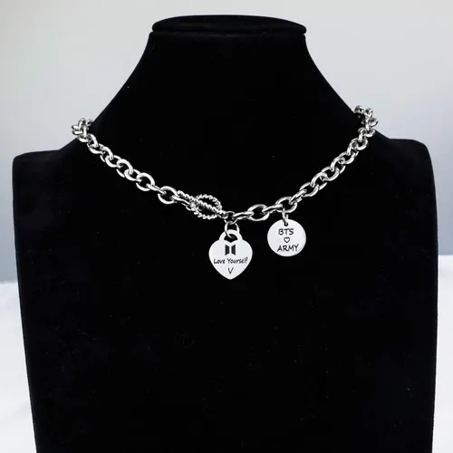 Miniatura 6 de G-Ahora Bangtan Boys Necklace for Girls Kpop Bangtan Boys Bangtan Necklace Bangtan Boys Army Jewelry Bangtan Boys to Love Yourself Army Necklace