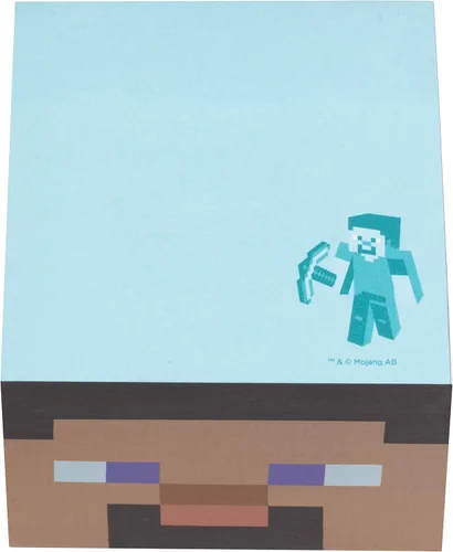 Miniatura 3 de Minecraft Movie Steve Sticky Note Cube, 800 hojas – Bloc de notas autoadhesiva de 3 x 3 pulgadas – Bloque de notas – Regalo de regreso a la escuela