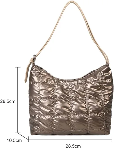 Miniatura 7 de Bolso de mano acolchado para mujer, bolso grande hinchado, bolso de mano acolchado, bolsos cruzados para viajes, compras