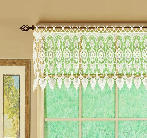 Miniatura 9 de Cortina de Medallón Macramé de Today's Curtain 30 cm, Color Écru, 89 cm x 30 cm