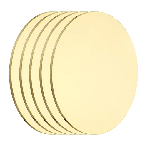 Miniatura 52 de MECCANIXITY 2 Piezas Placa Redonda de Latón, 150mm (5.91") de Diámetro Láminas de Cobre Puro, Lámina de Metal de Latón Cobre H62 de 0.5mm