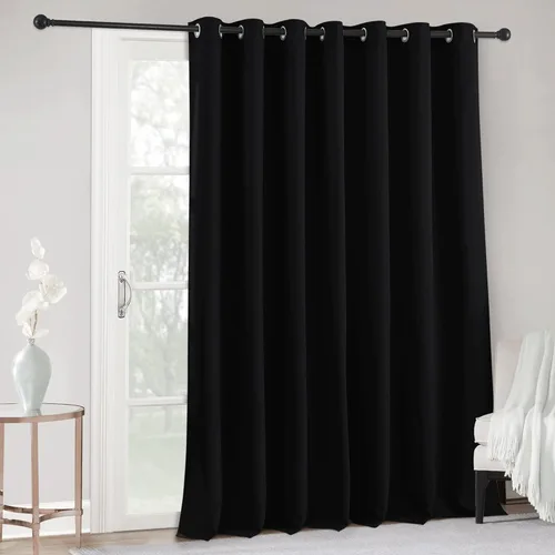 Miniatura 64 de RYB HOME - Cortinas opacas para patio - Cortinas con ojales sólidos, paneles de ventana grandes, eficiencia energética, cortinas de privacidad