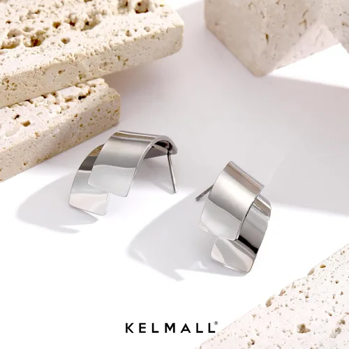 Miniatura 11 de KELMALL Aretes tipo argolla de oro de 14 quilates para mujer, hipoalergénicos, gruesos, redondos, no se deslustra, para orejas sensibles