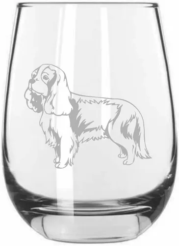 Miniatura 334 de Sakhalin Husky Dog - Copa de vino grabada personalizada de 15.25 onzas sin tallo
