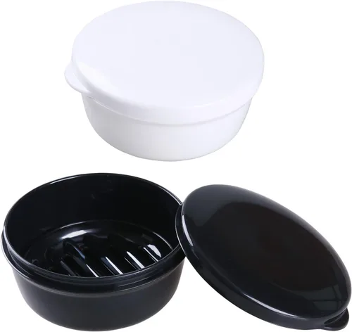 Miniatura 10 de 4 recipientes de jabón de viaje, caja de jabón portátil, funda de jabón a prueba de fugas, soporte de barra de jabón de plástico, camping, baño