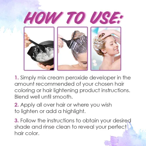 Miniatura 5 de Punky - Revelador para tinte de cabello en crema peróxido 40 volúmenes – Revelador decolorante para aclaración media a alta, 118ml