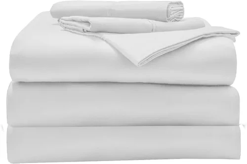 Miniatura 6 de Sábanas de tamaño Queen con cabezal dividido superior para cama ajustable, 800 hilos, 100% algodón egipcio, juego de ropa de cama de 4 piezas