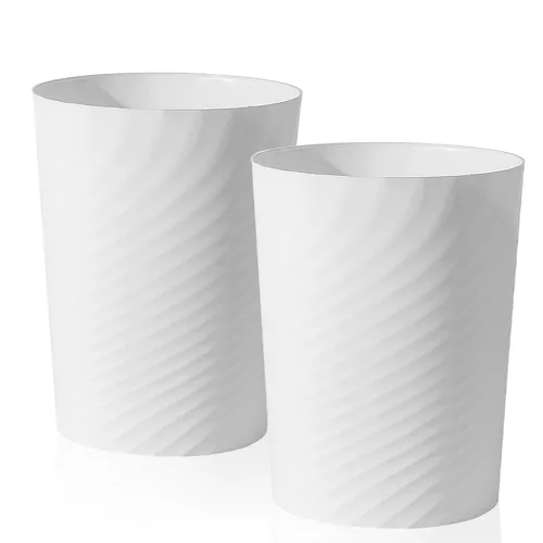 Miniatura 6 de UUJOLY Cubo de basura de plástico, cesta de basura para baños, cocinas, oficinas, habitaciones de niños, verde azulado Azul Oscuro