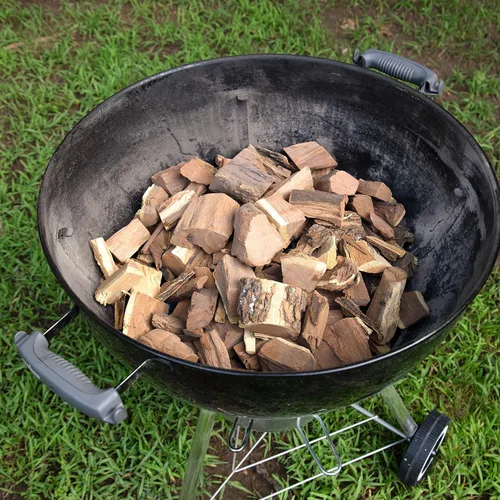 Miniatura 7 de Camerons Trozos de madera de roble 100% natural para ahumar carne - Caja de 840 pulgadas cúbicas, aproximadamente 10 libras - Astillas de madera BBQ