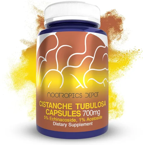 Nootropics Depot Cápsulas de Cistanche tubulosa | 700 mg | 5% equinacosido + 1% verbascósido (acetósido) | 60 unidades