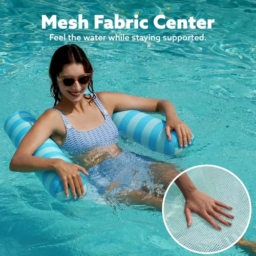 Miniatura 4 de Sloosh Paquete de 3 hamacas inflables para piscina, hamacas de agua, accesorios multiusos para piscina (silla, silla, hamaca, flotador)
