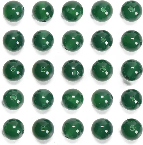 Miniatura 34 de NCB - 200 cuentas sueltas de turquesa africana de 0.15 pulgadas (4 mm) para joyería, cuentas semipreciosas naturales redondas y suaves con espaciador