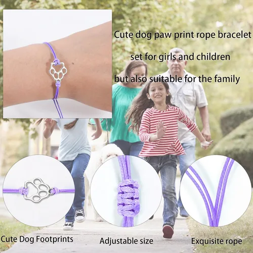 Miniatura 13 de PLwelth Pulseras de perro de cachorro para mujeres y hombres, regalos conmemorativos para amantes de las mascotas, regalos de amistad para ella, sus