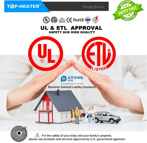 Miniatura 5 de 235210 (WB30X359) Elemento de quemador eléctrico de 6 pulgadas para GE Hotpoint RCA, elemento de superficie de bobina de estufa Reemplazar AH244055