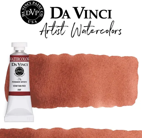 Miniatura 253 de DA VINCI PAINTS Pintura Acuarela Profesional para Artistas, Alizarin Crimson (Quinacridone), 37ml Índigo