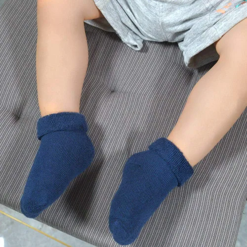Miniatura 4 de JAKIDAR 6 pares de calcetines de bebé para recién nacido, calcetines gruesos y cálidos de algodón