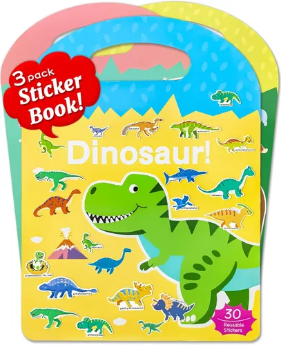 Miniatura 12 de Benresive Libro de calcomanías reutilizables para niños pequeños y calcomanías para niños, juguetes de viaje para niños, actividades