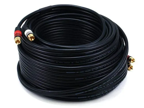 Miniatura 7 de Monoprice 1.5 pies Premium 2 conectores RCA Plug/2 conectores RCA Plug M/M de 22 AWG, color negro