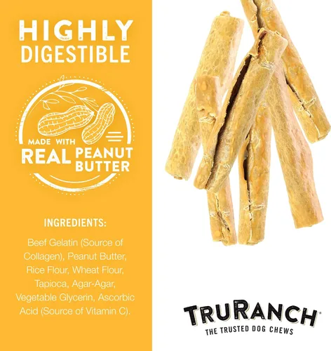 Miniatura 4 de TRURANCH Rollos de colágeno – Rollos de colágeno de 6 pulgadas para perros – Apoyo saludable para las articulaciones de larga duración – Alternativa