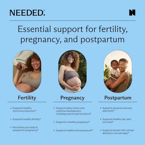 Miniatura 5 de Needed. Multivitamínico para prenatal Cápsula prenatal Multi Essentials - Embarazo, Lactancia, Posparto Formulado por expertos y probado por