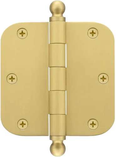 Miniatura 54 de Grandeur Hardware 824304 Bisagra residencial con punta de bellota de 3.5 pulgadas con esquinas de radio de 5/8 pulgadas en peltre antiguo