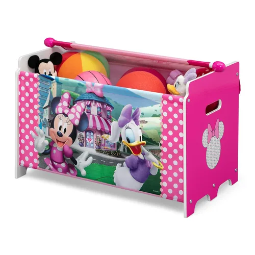 Miniatura 13 de Delta Children Disney Minnie Mouse Juego de 3 piezas para cuarto de juegos para niños pequeños – Incluye mesa, silla y caja de juguetes, rosa