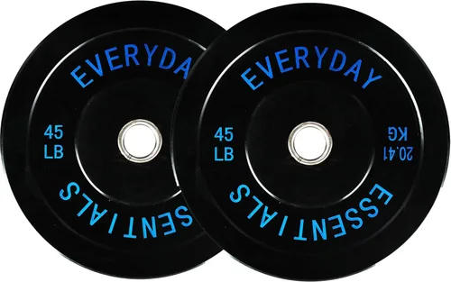 Miniatura 12 de Fitvids Placas de Tope Olímpicas de 2 Pulgadas, Placas de Peso Perfectas para Levantamiento de Pesas y Entrenamiento de Fuerza, Múltiples Pesos