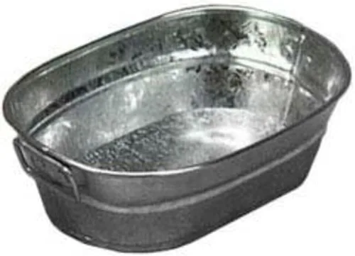 Miniatura 11 de American Metalcraft MTUB63 Tina galvanizada natural con mango lateral - 27 oz, 6 pulgadas