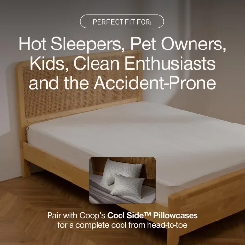 Miniatura 6 de Coop Home Goods Protector de colchón impermeable ultra fresco, tamaño individual, protector de colchón refrescante, lavable a máquina, funda de cama