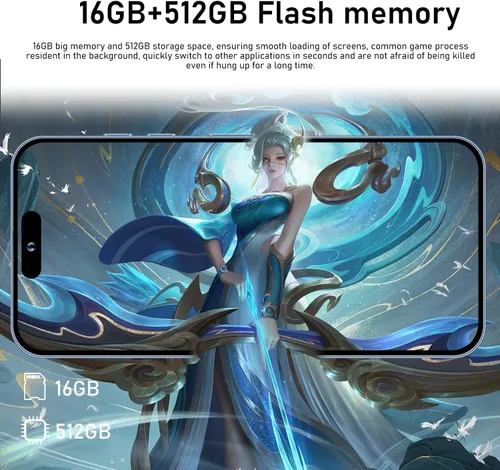 Miniatura 5 de 14 ProMA X Teléfono celular desbloqueado, teléfono inteligente con batería de larga duración de 6.82" Pantalla HD Teléfonos desbloqueados, 6+256GB