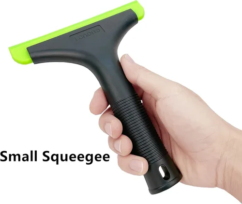 Miniatura 3 de Escobilla de silicona súper flexible, cuchilla de agua para auto, limpiador de agua, escobilla de ducha, cuchilla de 5.9 pulgadas y mango largo