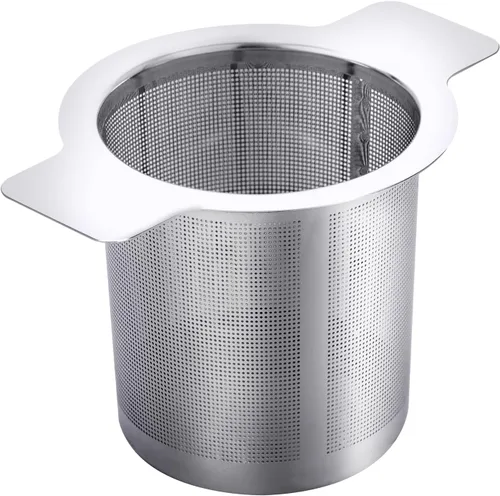Leden Colador de té de malla extra fina, infusor de té de acero inoxidable más empinado para té y café de hojas sueltas, filtro de té con gran