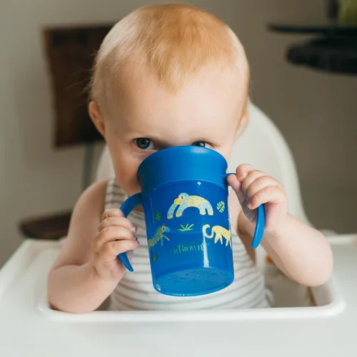 Miniatura 8 de Dr. Brown's Milestones™ Cheers360™ Taza, azul, de 7 oz (Paquete de 3)