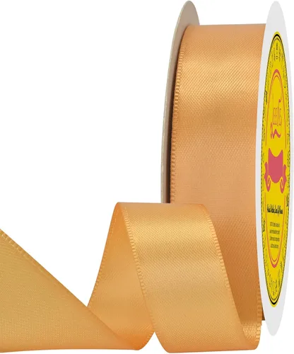Miniatura 335 de Cinta de satén blanca antigua de doble cara de 1-1/2 pulgadas x 50 yardas, cinta de poliéster para envolver regalos, día de San Valentín, bodas