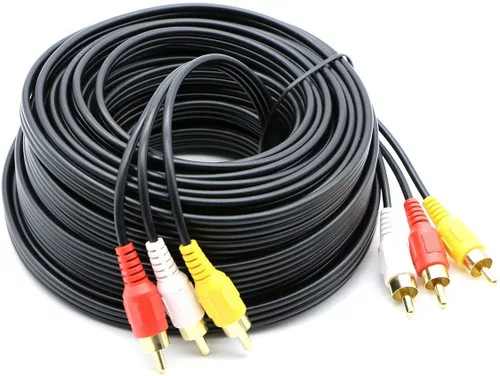 Miniatura 12 de Cable de Audio y Vídeo 3 RCA Compuesto Macho a Macho para DVD (1.83 m) para Televisión