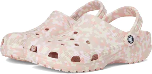 Miniatura 72 de Zuecos Crocs clásicos con diseño de teñido anudado marmoleado para mujer