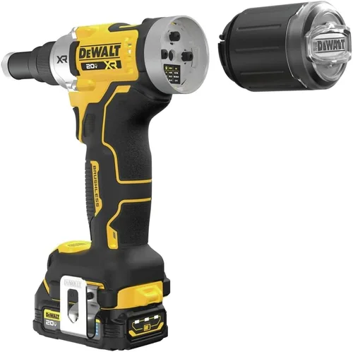 Miniatura 8 de DEWALT Herramienta de remache inalámbrica MAX XR de 20 V, 1/4 de pulgada, batería y cargador incluidos (DCF414GE2)