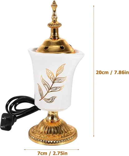 Miniatura 2 de Zerodeko Quemador de incienso enchufable Oud Quemador de resina de incienso Bakhoor Quemador eléctrico de incienso árabe Soporte de incienso