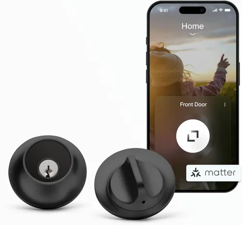 Cerradura inteligente Level Lock (Matter) - El cerrojo Matter-Over-Thread más pequeño y bellamente diseñado del mundo - Aplicación Level para iOS y
