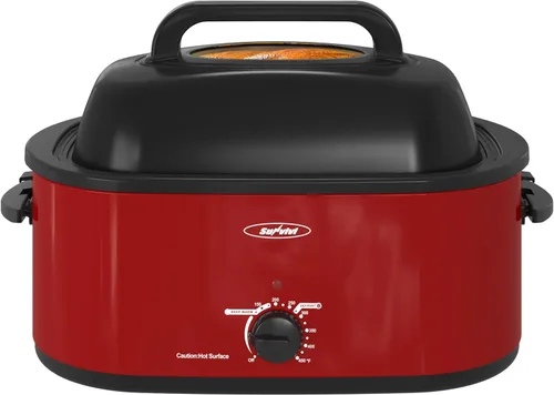Miniatura 8 de Sunvivi Horno Tostador con Tapa de Autohilvanado, Horno Eléctrico de 20 Cuartos con Bandeja y Rejilla Extraíbles, Control de Temperatura de Rango